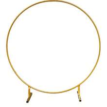 1 szt. Metalowa okrągła rama łukowa, odpowiednia na rekwizyty ślubne, rocznice, przyjęcia urodzinowe, walentynki, łuk balonowy, dekoracja tła weselnego, aranżacja świąteczna - Złoto - Zobacz 2