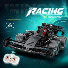 F1 Racing Car Building Kit - 1:24 Scale Remote Control Formula Racing Car Model - DIY Remote Control Car Building Blocks For Kids And Boys - Best Birthday Gift Toy - Multicolor - View 7