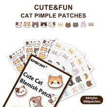 880 Pcs Cute Cat Shaped Pimple Patches, Facial Cover - Fragrance-Free, Paraben-Unisex Adult, All Skin Types Compatible, No Fragrance, No Alcohol, No Components Included - Multicolor - View 3