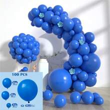 100pcs Plain Solid Color Balloon Set, Balloon Chain, Birthday Party, Wedding, Anniversary, Bachelor Party, Bachelorette Party, Graduation, Back To School, Housewarming, Retirement Party, Halloween, Christmas, New Year, Wedding Decoration Balloon Set