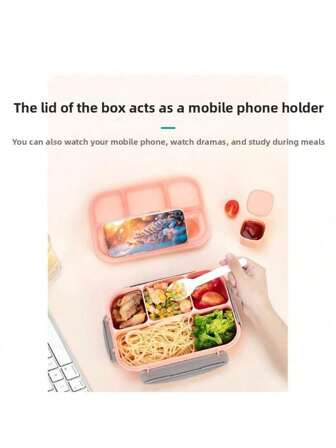 1PC Simple Lunch Box, Divided Lunch Box, Office Worker, Student, Kindergarten, Home, Outdoor, Thermal Lunch Box, Meal Box,School Supplies