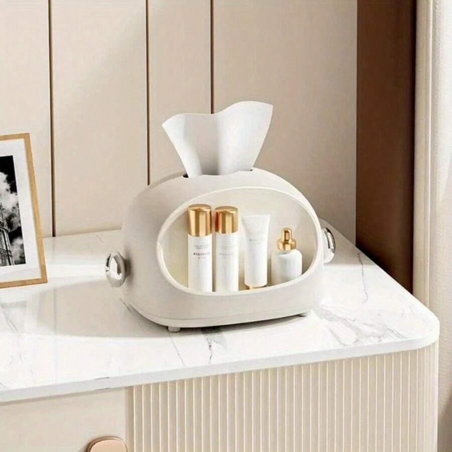 Boîte à mouchoirs multifonctionnelle, couleur unie moderne anti-poussière, jolie boîte à mouchoirs pour oreille pour le salon, la salle de bain, la cuisine, distributeur de serviettes en papier