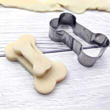 Dog Bone-Shaped Biscuit Cutting Mold, Cake Cutter, Biscuit Mold, Baking Tools, Kitchen Accessories. - Silver - View 11