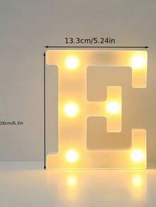 1 件鲜艳的白色 LED 装饰字母和数字灯，LED 字母照明，迷人的 LED 字母夜灯，电池供电便携式，26 个字母灯 - 10 个数字灯，派对标志灯，夜灯，家居装饰，情人节 LED 装饰灯 - 白色 - 查看 17
