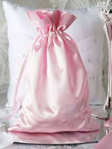 1/5PCS Imitation Silk Drawstring Jewelry Gift Bags, Suitable For Weddings, Festivals, And Parties - Multicolor - View 11