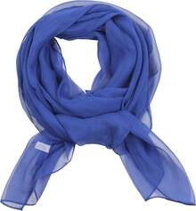 2025PANTONIGHT Long Chiffon Sheer Scarf For Womens - 066 Royal Blue - View 7