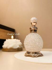 1pc 15ml Essential Oil Perfume Bottle, Reusable High-End Aromatherapy Bottle, Crystal Bottle, Small Capacity Fillable Aromatherapy Bottle, Holiday Travel Essential Oil Dispenser Bottle, Travel Size Aromatherapy Container, With Glass Dropper, Retro Dubai Style Bottle, Women's Gift, Valentine's Day Gift, Travel, Valentine's Day (No Perfume, Only Empty Bottle)