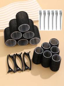 2 Size Hair Rollers For Women, 12 Pcs Rollers Hair Curlers For Long Medium Short Hair, Large Medium Small Self Grip Hair Rollers With Rollers 12pcs Clips, Hair Styling, Hair Stuff, Curly Hair Products ,Hair Accessories, Hair Styling Kit, Hair Tool Kit, Hairstyling Set ,Hair Accessories ,Hair Styling Tools