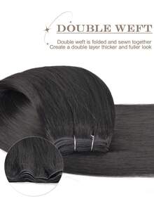 合成直发马尾接发,钩针编织合成Yaki直发全头接发 - 彩色 - 查看 8