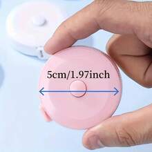 Measuring Tape For Body Measurements, Fabric Measuring Tape, 60 Inch Easy To Read Imperial/Metric Size Measuring Tape, Measuring Tape For Sewing, Tailoring, Medical Craft Fabrics, Mini Measuring Tape With Retractable Button - White - View 10