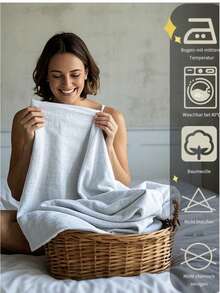 Duvet Set | Flat Sheet Included As A Gift | Single Size 150*200 Cm (1 Duvet Cover – 1 Pc + 1 Pillowcase – 1 Pc) Or Double Size 200*200 Cm (1 Duvet Cover – 1 Pc + 2 Pillowcases – 2 Pcs) | Soft & Breathable For All Seasons - Grey - View 5