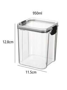 Słoik kuchenny z zamknięciem, pojemnik do przechowywania żywności, przezroczysty, materiał medyczny, plastikowe, zamknięte pudełko, pudełko do przechowywania ziarna