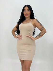 Kit 2 Dresses Petticoat Second Skin Midi Simple Tube Top