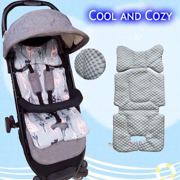 Baby Stroller Thin Seat Cushion Liner Cool Pad Universal Fit For Car Seat And High Chair