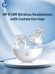 HP Wireless Earbuds With Premium Sound Quality 5.4 Auto Pairing Earbuds, Up To 30 Hours Playtime, Lightweight IPX4 Waterproof Wireless Headphones With Microphone For Android, Gaming Headset And Speaker, Microphone, Holiday Gift Mother's Day Gift,Suitable For Students And Office Workers - Hoa tai H10M+ - Xem 14