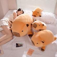 Soft Posing Capybara Plush Toy - Super Soft Non-Allergenic Polyester Stuffed Animal, Cute And Lifelike Design, And Cuddly For Kids, Adults And Pet Lovers / Gift For Kids Halloween Christmas (15 Inch / 40 Cm)