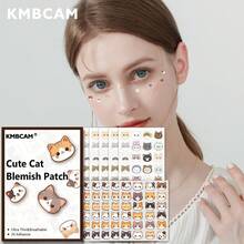 880 Pcs Cute Cat Shaped Pimple Patches, Facial Cover - Fragrance-Free, Paraben-Unisex Adult, All Skin Types Compatible, No Fragrance, No Alcohol, No Components Included - Multicolor - View 8
