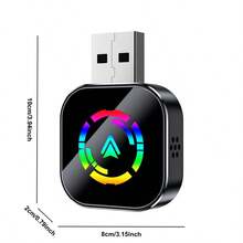 2 In 1 Mini Wireless CarPlay & Android Auto Wireless Adapter, Wireless Car Screen Adapter :Easily Upgrade Wired CarPlay To Unwired Connection, Includes USB-A To USB-C Dongle, Plug & Play For IOS 10 And Above,Fits CarPlay-Enabled Cars - Q1AS - View 4