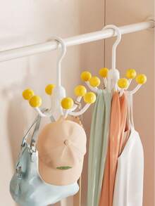 Suport pentru maiou, 2 pachete de organizator rotativ pentru sutiene pentru dulap, capacitate maximă de depozitare 48 de suporturi pentru sutiene sport, organizatoare și depozitare pentru dulap care economisesc spațiu, umerașe pentru hanorace cu 6 bile, pivotante la 360°, pentru dulap