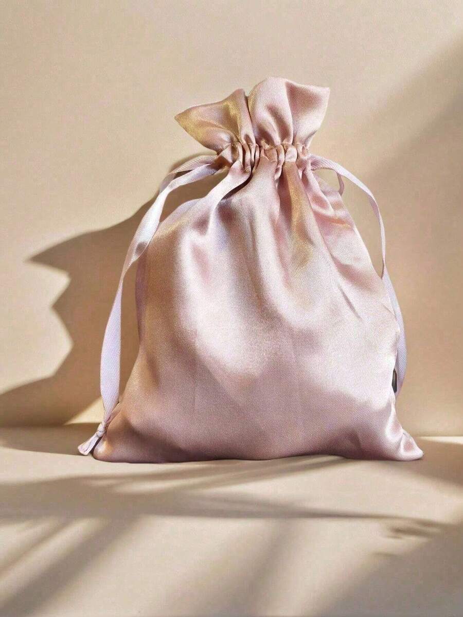 1/5PCS Imitation Silk Drawstring Jewelry Gift Bags, Suitable For Weddings, Festivals, And Parties - Multicolor - View 1