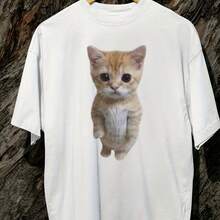 El Gato Meme Sad Crying Cat Munchkin Kitty Meme T-Shirt,El Gato Sad Meme Shirt,El Gato Meme Shirt , Cat Funny Meme Shirt220G Heavyweight 100% Cotton T-Shirt. I For Daily Commutes, Outdoor Work, Gym Sessions, Or Laid-Back Weekendstops For Wo Vintage Clothes Wo Clothes Wo Vintage Wo Tops Mujer Cute Tops Wo Cotton Wo Clog Halloween Camisas Summer Clothes Wo Casual Punk Western Tops Wo Fourth Of July Outfit Kpop Cowboy Outfits For Wo Ry Ropa 100% Cotton Y4k Ing Cute Gothic Wo Clothes Black And White Top Vintage Tops Cloth For Wo White Goth Inawly Retro Clothes For Wo Korean Fashion Wo Camisas Para Mujer - White - View 1