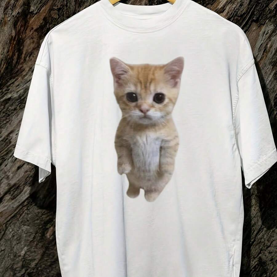 El Gato Meme Sad Crying Cat Munchkin Kitty Meme T-Shirt,El Gato Sad Meme Shirt,El Gato Meme Shirt , Cat Funny Meme Shirt220G Heavyweight 100% Cotton T-Shirt. I For Daily Commutes, Outdoor Work, Gym Sessions, Or Laid-Back Weekendstops For Wo Vintage Clothes Wo Clothes Wo Vintage Wo Tops Mujer Cute Tops Wo Cotton Wo Clog Halloween Camisas Summer Clothes Wo Casual Punk Western Tops Wo Fourth Of July Outfit Kpop Cowboy Outfits For Wo Ry Ropa 100% Cotton Y4k Ing Cute Gothic Wo Clothes Black And White Top Vintage Tops Cloth For Wo White Goth Inawly Retro Clothes For Wo Korean Fashion Wo Camisas Para Mujer - White - View 1