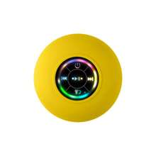 Altavoz Bluetooth impermeable para baño con iluminación LED y ventosa grande, altavoz Bluetooth portátil impermeable