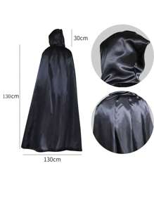 1 Stück Polyester Karnevalsthema Umhang - Unisex bodenlanger Kapuzenumhang, geeignet für Halloween, Weihnachten, Ostern, Thanksgiving, Geburtstagspartys - Cosplay und Party Kostümzubehör, ohne Federn, nicht elektrisch