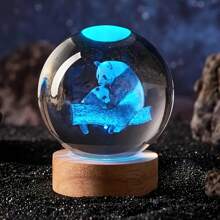 20 Models Of Crystal Ball Night Lights - Various 3D Crystal Ball Night Lights, Dolphin, Cloud, Saturn Series, Unicorn, Elephant, Axolotl, Milky Way, Underwater World, Animals, Universe Series, Bedside Night Light, Perfect Gift
