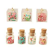 4 قطعة/ مجموعة صندوق هدية مع شكل حلوى صغيرة، ديكورات متعلقة بالمنظر للدمى، اكسسوارات للتصوير الفوتوغرافي - متعدد الألوان - مشاهدة 8