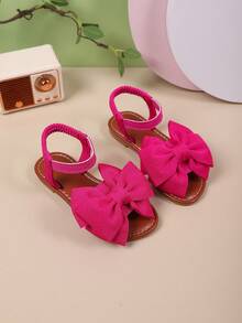 女童凉鞋新款夏季软底儿童鞋蝴蝶结防滑沙滩鞋小女孩公主凉鞋