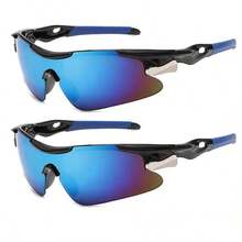 1 副时尚多彩大框户外运动护目镜，成人防风防沙徒步护目镜，山地自行车骑行护目镜，驾驶护目镜，户外骑行配件，钓鱼护目镜