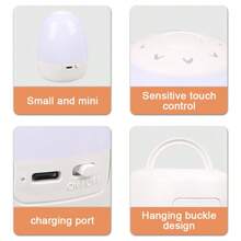 1 pezzo Luce notturna a forma di guscio d'uovo con LED, lunga durata della batteria, luce a battito per protezione degli occhi, adatta per l'allattamento notturno del bambino, lampada da tavolo, lampada da comodino per camera da letto