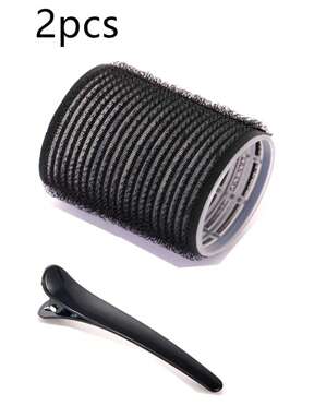 2pcs/Set Large Size Hair Rollers With Clips, Self-Gripping Curler Suitable For Long/Medium/Short Hair And Bangs, DIY Hair Curling Tool (Includes 1pcLarge Roller Tubes + 1pc Clips), Back To School, Hair Accessories Hair Curlers, Curly Hair Brush, Rollers, Curly Hair Products, Curler, Hair Roller, Hair Curlers, Rollers, Curly Hair Products, Curler,Curly Hair,Hair Rollers,Hair Curler,Heatless Curl,Heatless Curls,Hair Curlers,Rollers,Hair Curl,Rollers For Hair,Curly Hair Tools,Hair Rollers,Hair Roller,Curls Diffuser,Hair,Travel,Hair Products,Hair Tools,Hair Stuff,Barber,Barber Accessories,Barbershop,Hairdressing Equipment
