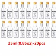5/20/60/100PCS Mini Liquor Bottles – Versatile & Portable Plastic Containers With Airtight Seal For Spirits, Juices & Sauces – Leak-Proof, Shatterproof Plastic Mini Bottles With Airtight Latch Caps: 0.85oz/1.7oz/3.3oz/5oz Reusable Hand Washable Containers For Food Contact, Party & Wedding Favors Thanksgiving, Halloween, And Christmas Are Applicable