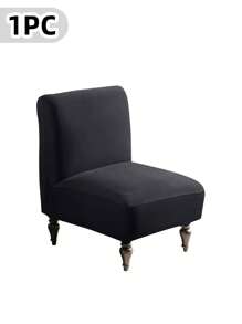 Armless Accent Slipper Chair Cover Slipcover,Stretch Spandex Removable Jacquard Non-Slip Slip Cover For Accent Chair Without Arms Furniture Protector For Living Dining RoomArmless Accent Slipper Chair Cover Slipcover,Slipper Chair Removable Fabric Stretch Spandex Removable For Armless Chair Furniture Protector Covers For Living Dining Room