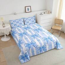 Blue Bowknot Comforter Set,Dreamy Princess Bedding Set Full Size,Girls Bedroom Room Decor,Kawaii Geometric Bow-Tie Comforter,Cute Bow Girly Bed Set For All Season - 白色 - 查看 5