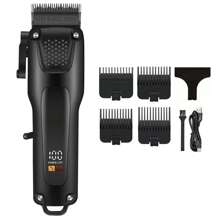 4pcs Men's Hair Clipper Set - Professional USB Rechargeable Grooming Kit With Nose Trimmer, Electric Shaver, Detail Trimmer, Ideal Father's Day Gift, All Support USB Charging, Equipped With Limit Combs, Valentine's Day Gift