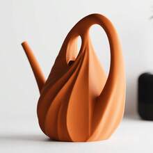 ORIZZONTE Regadera decorativa con diseño escultural: elegancia y funcionalidad en un solo objeto. 100 % fabricado en Italia. Envíos desde Italia. - Naranja - Ver 4