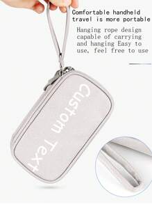 1pc Personalized Customized Digital Storage Bag USB Data Cable Organizer Mobile Power Travel Kit Box Electronic Accessories Portable Charger Box School University Earphone Box Cable Bag Electronic Bag Mobile Power Charger Suitcase Cable Sorting Box Luggage Bag Cable Bag Electronic Data Cable Bag Bedside Storage Travel Airport Female Men Waterproof Lightweight Large Capacity Portable Accessories