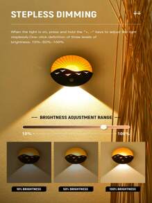 Creative Remote Control Night Light, Wireless Sensor Lamp For Bedroom, Bedside, Corridor, Staircase, Living Room, Garage, Bathroom, Kitchen, Birthday, Small Gift