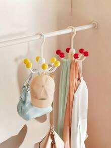 Suport pentru maiou, 2 pachete de organizator rotativ pentru sutiene pentru dulap, capacitate maximă de depozitare 48 de suporturi pentru sutiene sport, organizatoare și depozitare pentru dulap care economisesc spațiu, umerașe pentru hanorace cu 6 bile, pivotante la 360°, pentru dulap