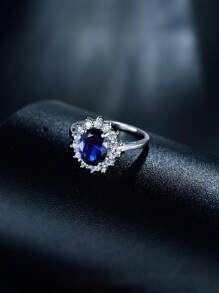 MODIAN Anillo Sólido Real De Plata Esterlina 925 De 2.0ct, Regalo De Moda Para Mujeres, Marca De Joyería 5a, Anillos De Plata Para Bodas Y Compromisos Con Caja De Regalo, Regalo De Aniversario Para Ella. Joyería Fina