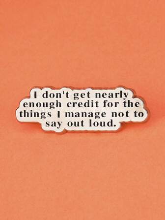 1 件独特创意胸针背包装饰配件胸针