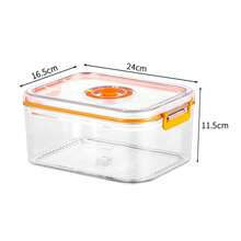 Vacuum Fresh-Keeping Box Refrigerator Sealed Canister Microwavable Transparent Food Storage Container Kitchen Organizer Bento - 3500ml - View 7