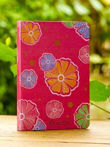 A5 布面笔记本 | 蝴蝶图案 | 244 页全彩 100g 纸张 | 多色柔和花卉图案 | 适合创意和个人使用 | 耐用松紧带封口 | 优雅的办公和学校文具、学校用品、返校