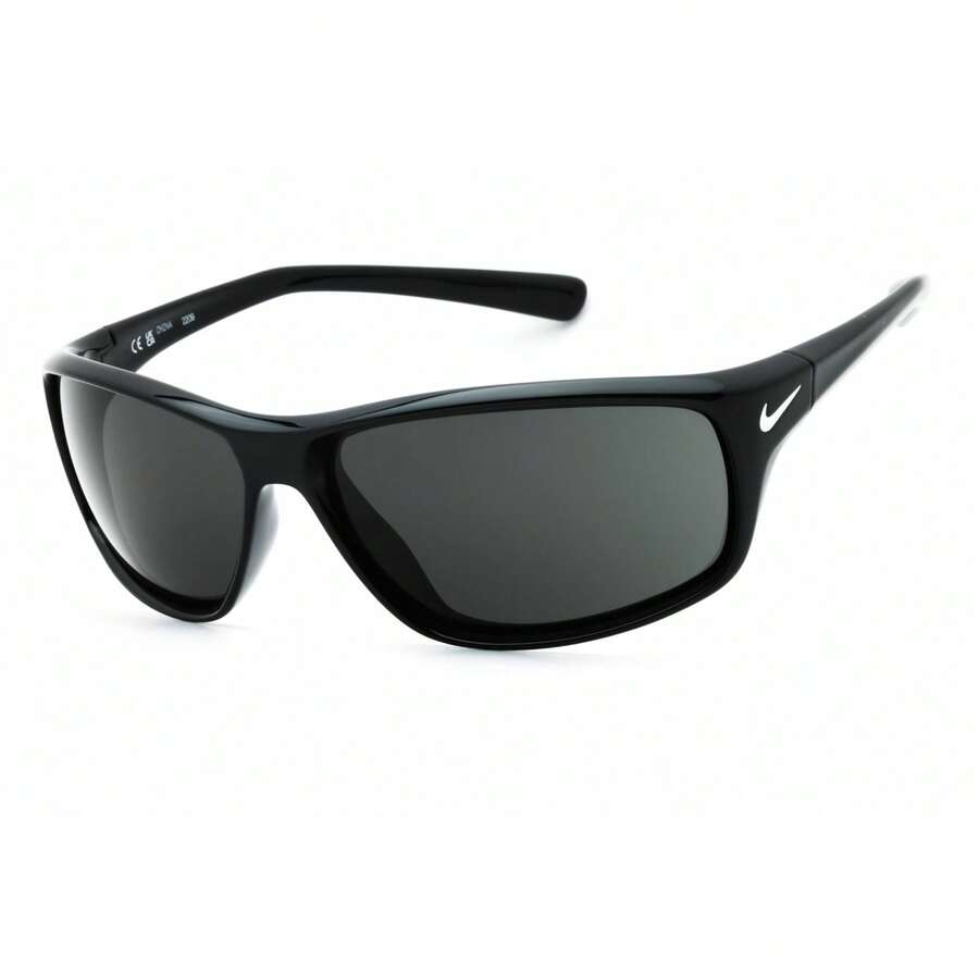 Nike Mens Rectangular Black Sunglasses With Grey Lens  NIKE ADRENALINE FQ4602 001 - 黑色 - 查看 1
