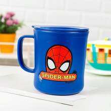 Marvel Marvel Spider-Man Themed Party Cup 300 Ml, PP Food Material Reusable Water Cup With Handle, Family-Specific Milk, Coffee, Beverage Cup, Back-To-Schooled Dormitory Drinking Cup, Halloween Christmas Gift