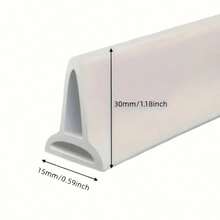 1 Roll Silicone Bathroom Kitchen Water Barrier - Effective Water-Resistant Tape For Shower Dam And Flood Barrier - Easy Installation Dry-Wet Separation Solution Bathroom Accessories Bathroom Tools