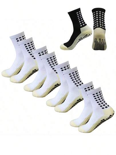 2/4/8/10/12/20 szt. Męskie skarpety piłkarskie antypoślizgowe antypoślizgowe podkładki antypoślizgowe do piłki nożnej, koszykówki, sportowe skarpety antypoślizgowe